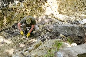 Exhumation of Soviet burials at Hill of Glory in Lviv