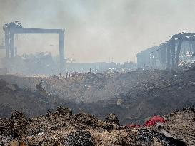 Aftermath Of Explosion In Shahid Rajaee Port - Iran