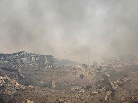 Aftermath Of Explosion In Shahid Rajaee Port - Iran