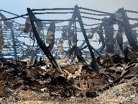 Aftermath Of Explosion In Shahid Rajaee Port - Iran