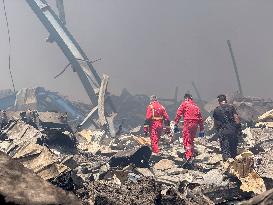 Aftermath Of Explosion In Shahid Rajaee Port - Iran