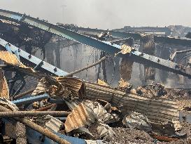 Aftermath Of Explosion In Shahid Rajaee Port - Iran