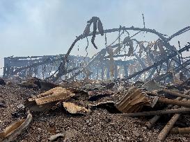 Aftermath Of Explosion In Shahid Rajaee Port - Iran