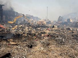 Aftermath Of Explosion In Shahid Rajaee Port - Iran