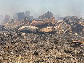 Aftermath Of Explosion In Shahid Rajaee Port - Iran