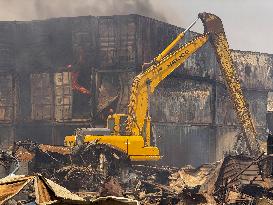 Aftermath Of Explosion In Shahid Rajaee Port - Iran