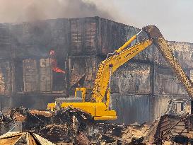 Aftermath Of Explosion In Shahid Rajaee Port - Iran