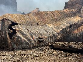 Aftermath Of Explosion In Shahid Rajaee Port - Iran