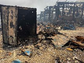 Aftermath Of Explosion In Shahid Rajaee Port - Iran