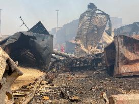 Aftermath Of Explosion In Shahid Rajaee Port - Iran