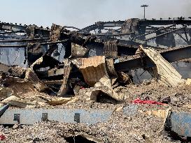 Aftermath Of Explosion In Shahid Rajaee Port - Iran