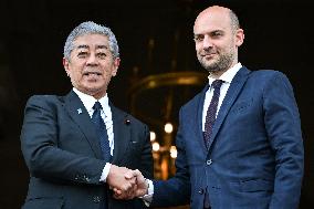 Jean Noel Barrot Welcomes Takeshi Iwaya - Paris