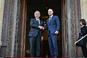 Jean Noel Barrot Welcomes Takeshi Iwaya - Paris