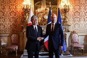 Jean Noel Barrot Welcomes Takeshi Iwaya - Paris