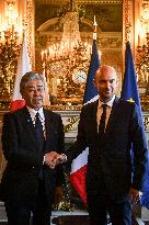Jean Noel Barrot Welcomes Takeshi Iwaya - Paris