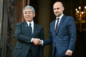 Jean Noel Barrot Welcomes Takeshi Iwaya - Paris
