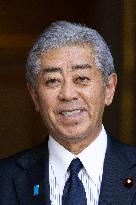 Japanese Foreign Affairs Minister arrives for a meeting at Matignon - Paris