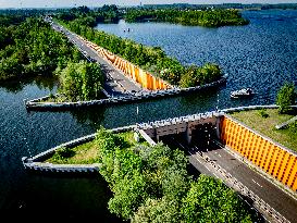 The Veluwemeer Aqueduct Illustrations - Netherlands
