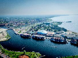 The Veluwemeer Aqueduct Illustrations - Netherlands