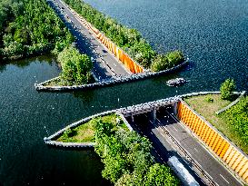 The Veluwemeer Aqueduct Illustrations - Netherlands