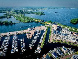 The Veluwemeer Aqueduct Illustrations - Netherlands