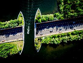 The Veluwemeer Aqueduct Illustrations - Netherlands