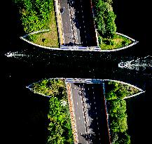 The Veluwemeer Aqueduct Illustrations - Netherlands