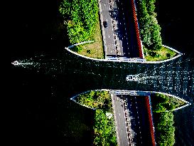The Veluwemeer Aqueduct Illustrations - Netherlands