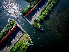 The Veluwemeer Aqueduct Illustrations - Netherlands