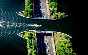 The Veluwemeer Aqueduct Illustrations - Netherlands