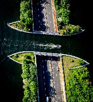 The Veluwemeer Aqueduct Illustrations - Netherlands