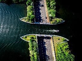 The Veluwemeer Aqueduct Illustrations - Netherlands