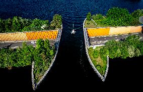 The Veluwemeer Aqueduct Illustrations - Netherlands