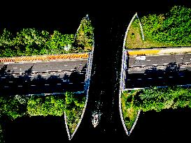 The Veluwemeer Aqueduct Illustrations - Netherlands