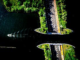 The Veluwemeer Aqueduct Illustrations - Netherlands
