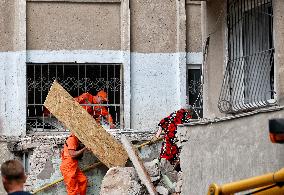 Aftermath of Russian drone attack on Odesa on May 1, 2025