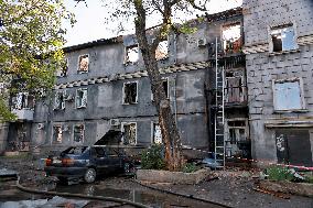Aftermath of Russian drone attack on Odesa on May 1, 2025