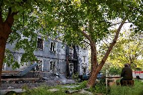 Aftermath of Russian drone attack on Odesa on May 1, 2025