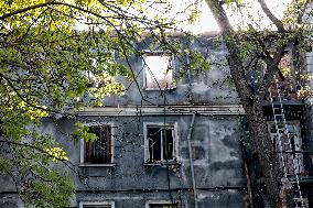 Aftermath of Russian drone attack on Odesa on May 1, 2025