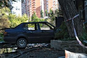 Aftermath of Russian drone attack on Odesa on May 1, 2025