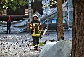 Aftermath of Russian drone attack on Odesa on May 1, 2025