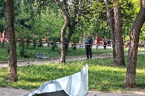 Aftermath of Russian drone attack on Odesa on May 1, 2025