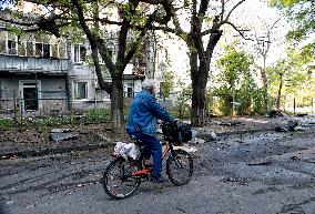 Aftermath of Russian drone attack on Odesa on May 1, 2025