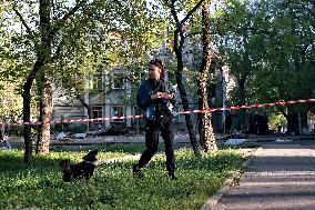Aftermath of Russian drone attack on Odesa on May 1, 2025