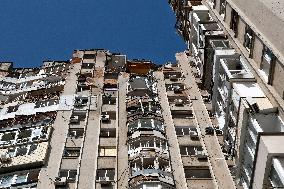 Aftermath of Russian drone attack on Odesa on May 1, 2025