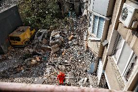 Aftermath of Russian drone attack on Odesa on May 1, 2025