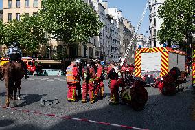 Three Injured in Serious Fire - Paris