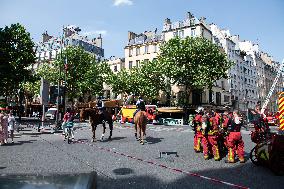 Three Injured in Serious Fire - Paris