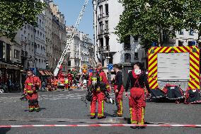 Three Injured in Serious Fire - Paris