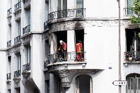Three Injured in Serious Fire - Paris